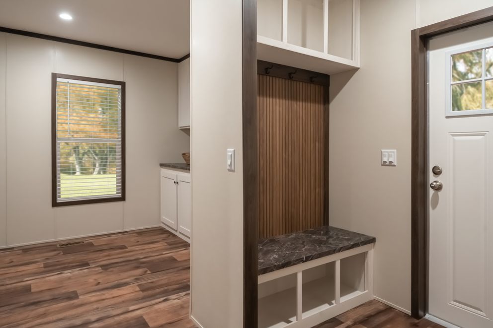 The MOUNTAIN VIEW Utility Room. This Manufactured Mobile Home features 3 bedrooms and 2 baths.