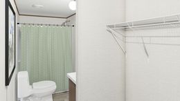 The DELIGHT Primary Bathroom. This Manufactured Mobile Home features 2 bedrooms and 2 baths.