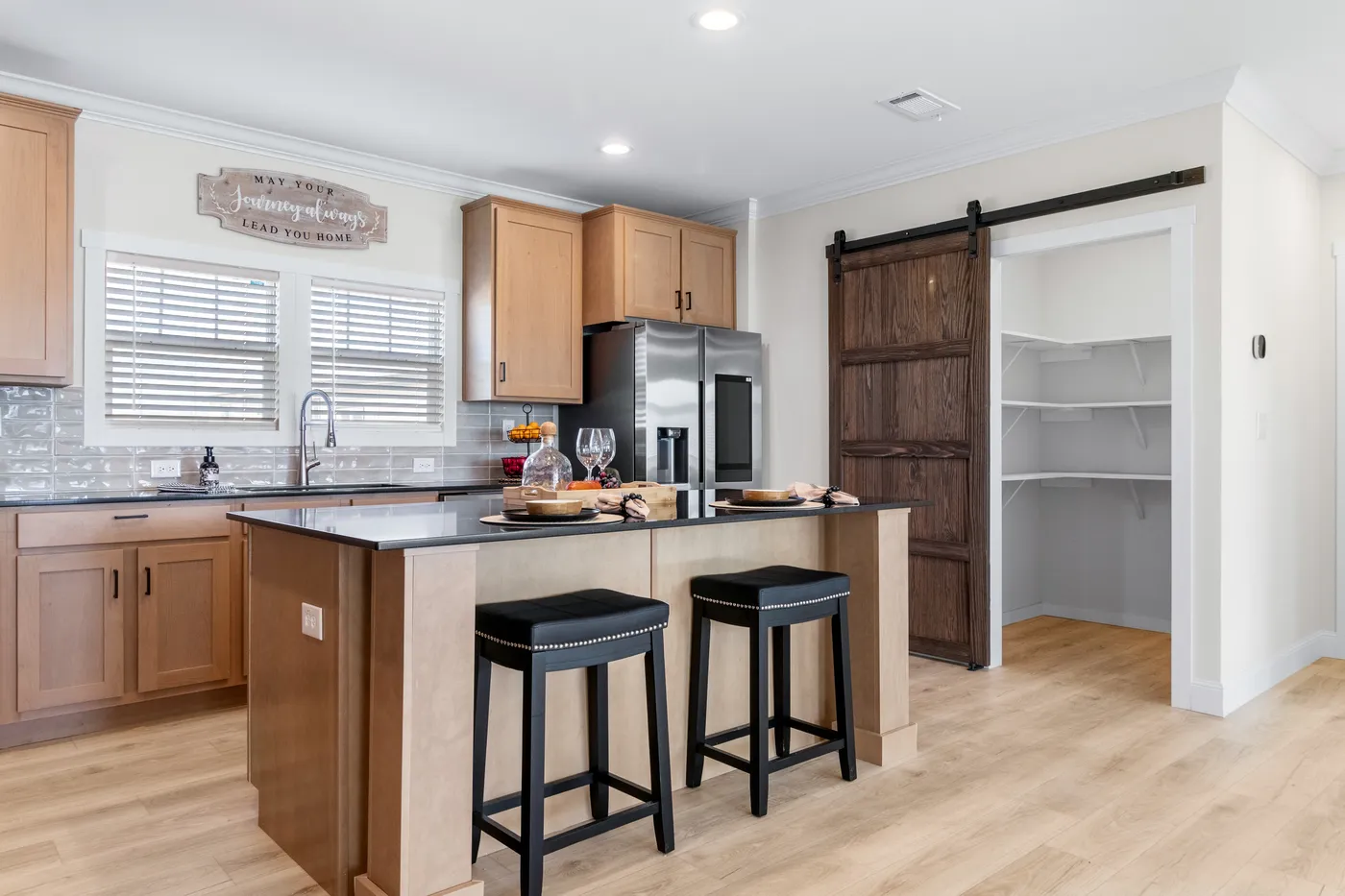 The THE DURANGO Kitchen. This Manufactured Mobile Home features 3 bedrooms and 2 baths.