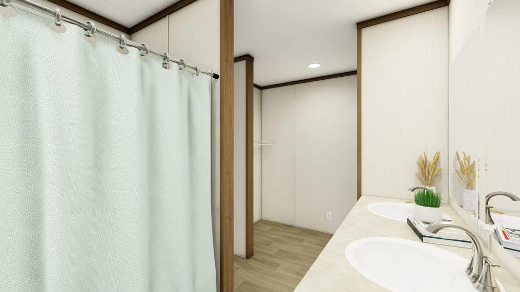 The BALANCE Primary Bathroom. This Manufactured Mobile Home features 3 bedrooms and 2 baths.
