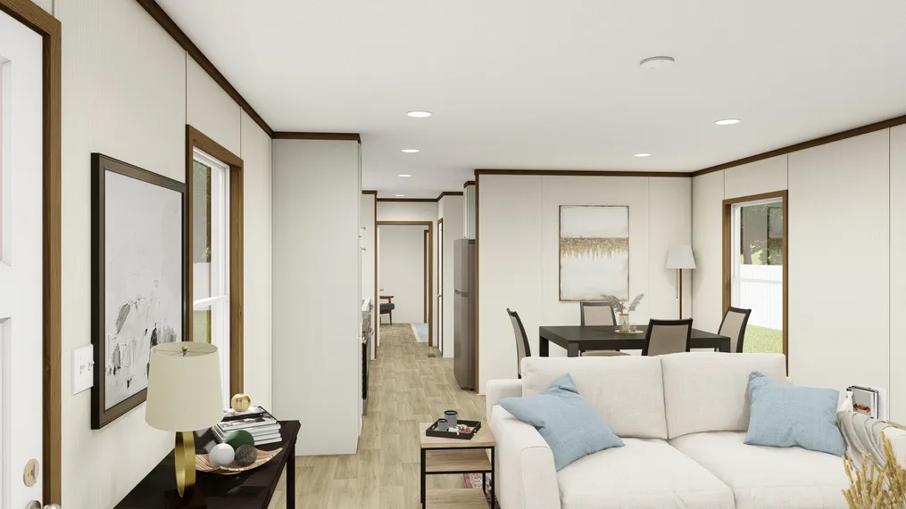 The THE DESIRE Foyer. This Manufactured Mobile Home features 3 bedrooms and 2 baths.