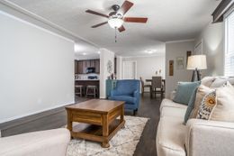 The MAVERICK 56A Living Room. This Manufactured Mobile Home features 3 bedrooms and 2 baths.