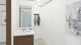 The ELATION Master Bathroom. This Manufactured Mobile Home features 3 bedrooms and 2 baths.