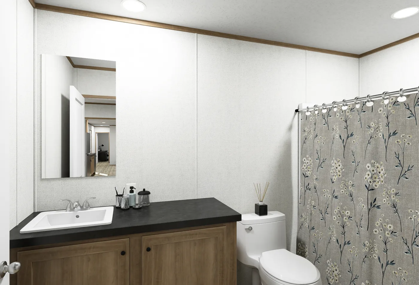 The ATLAS Primary Bathroom. This Manufactured Mobile Home features 2 bedrooms and 2 baths.