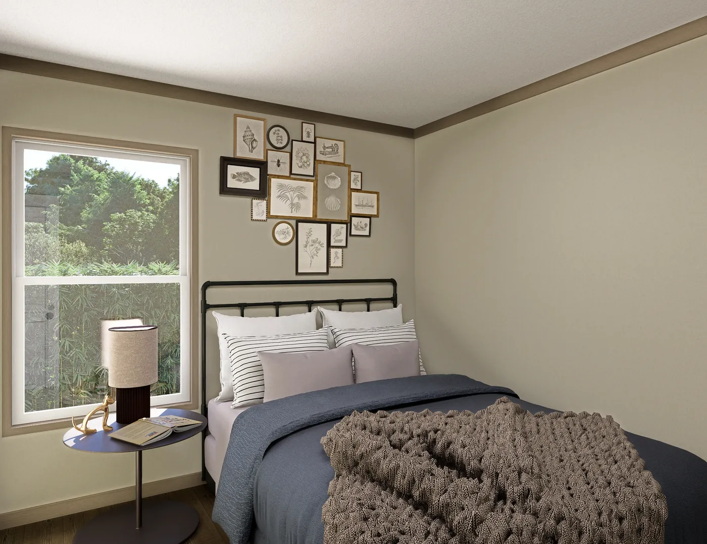 The SYDNEY Guest Bedroom. This Manufactured Mobile Home features 3 bedrooms and 2 baths.