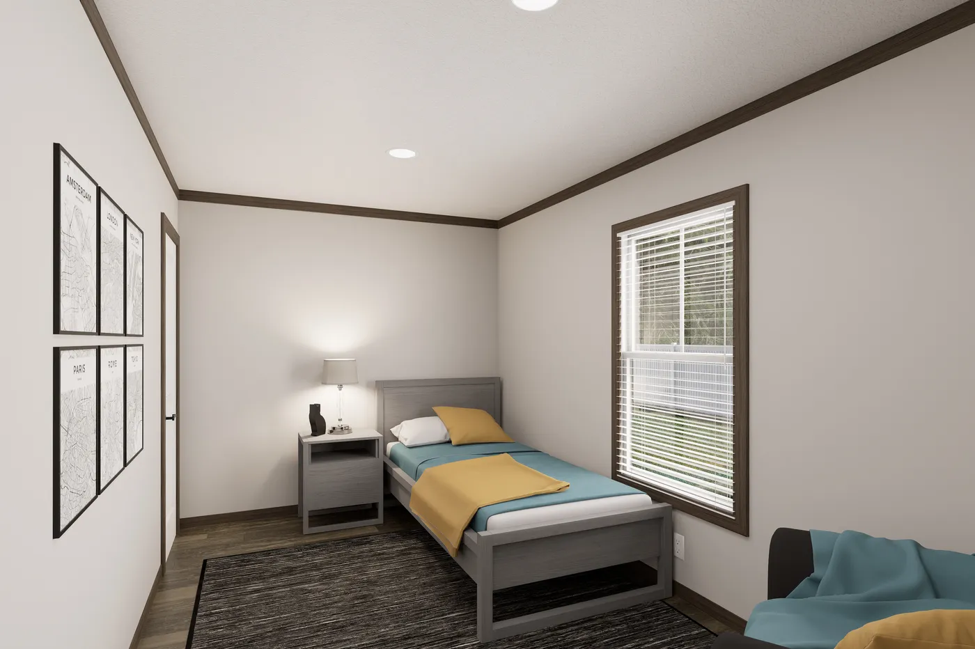 The THE TRUMAN Bedroom. This Manufactured Mobile Home features 3 bedrooms and 2 baths.
