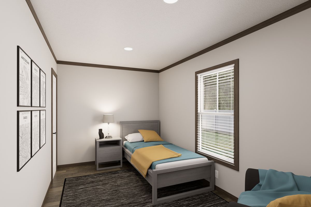 The THE TRUMAN Bedroom. This Manufactured Mobile Home features 3 bedrooms and 2 baths.