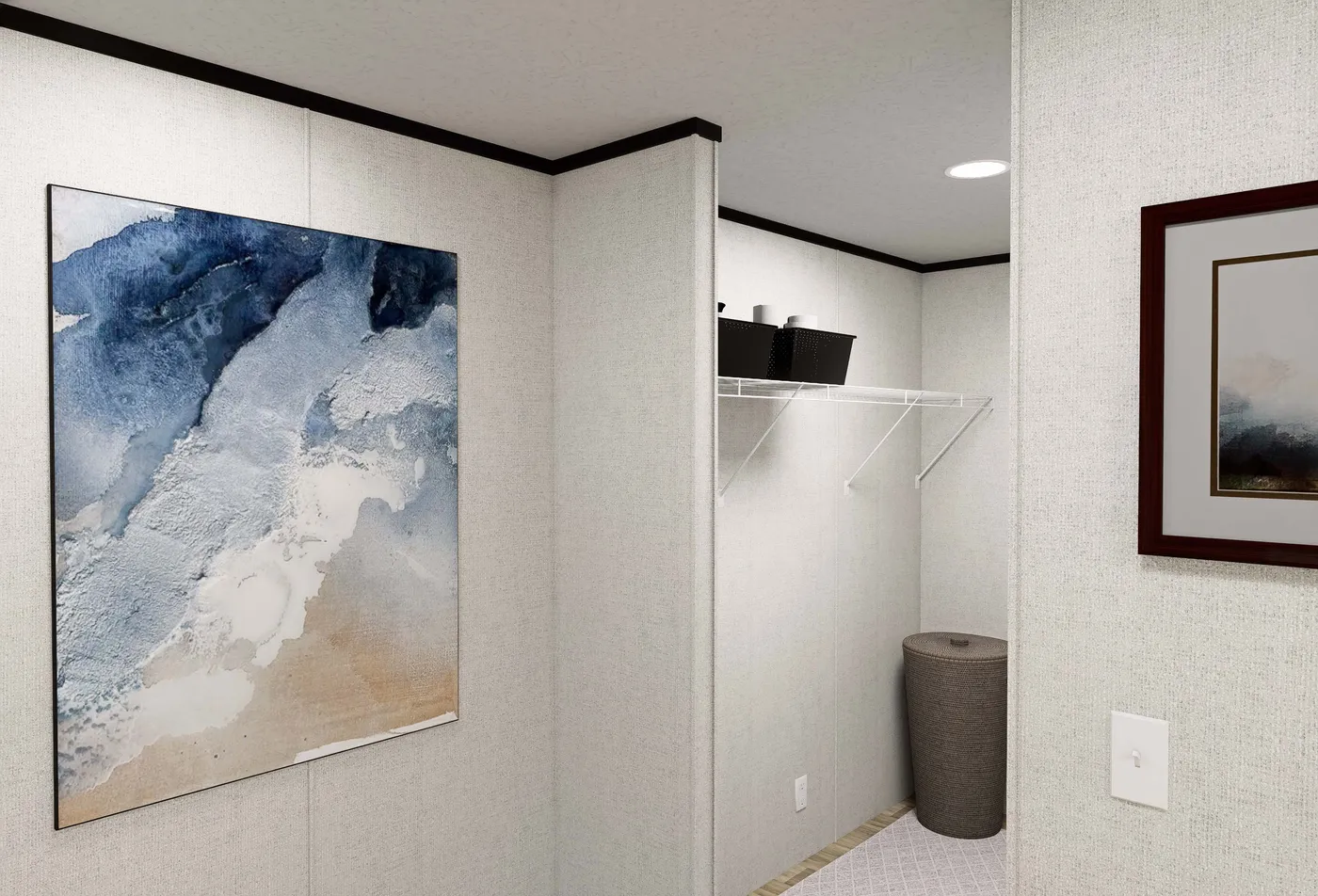 The DAWN Utility Room. This Manufactured Mobile Home features 3 bedrooms and 2 baths.