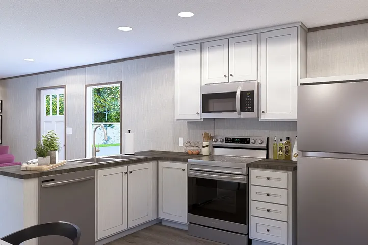The LEGEND 14X66 Kitchen. This Manufactured Mobile Home features 3 bedrooms and 2 baths.