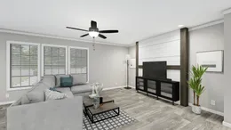 The THE LIL' EASY Living Room. This Manufactured Mobile Home features 3 bedrooms and 2 baths.