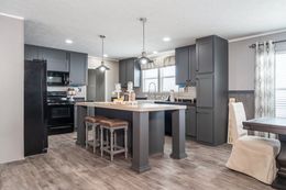 The TRADITION 3268B Kitchen. This Manufactured Mobile Home features 5 bedrooms and 3 baths.