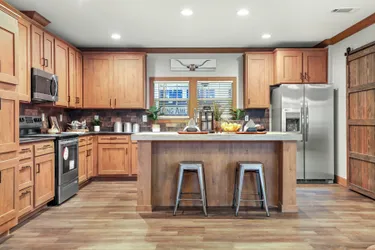 The THE DURANGO Kitchen. This Manufactured Mobile Home features 3 bedrooms and 2 baths.