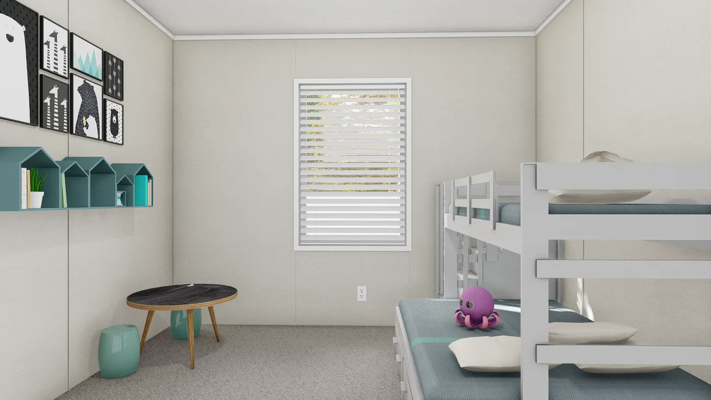 The ULTRA BREEZE 28X52 Bedroom. This Manufactured Mobile Home features 3 bedrooms and 2 baths.