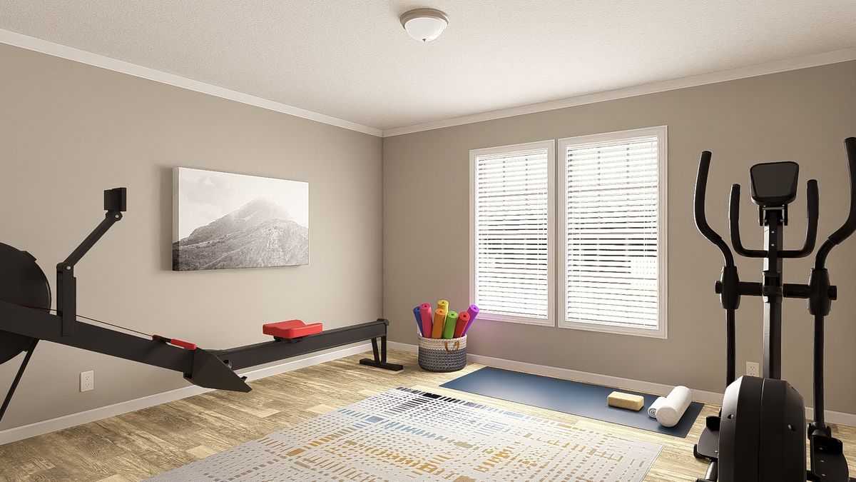 The THE BIG EASY Den. This Manufactured Mobile Home features 4 bedrooms and 3 baths.