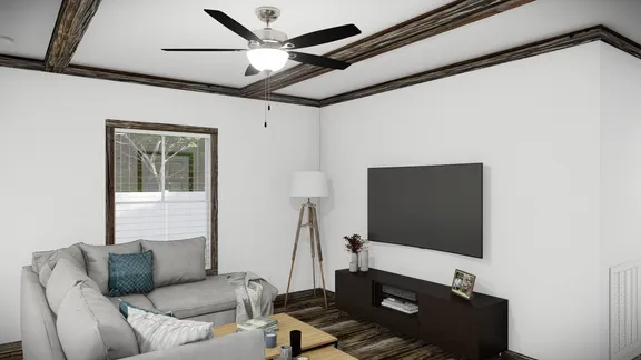 The THE BANDIT Family Room. This Manufactured Mobile Home features 3 bedrooms and 2 baths.