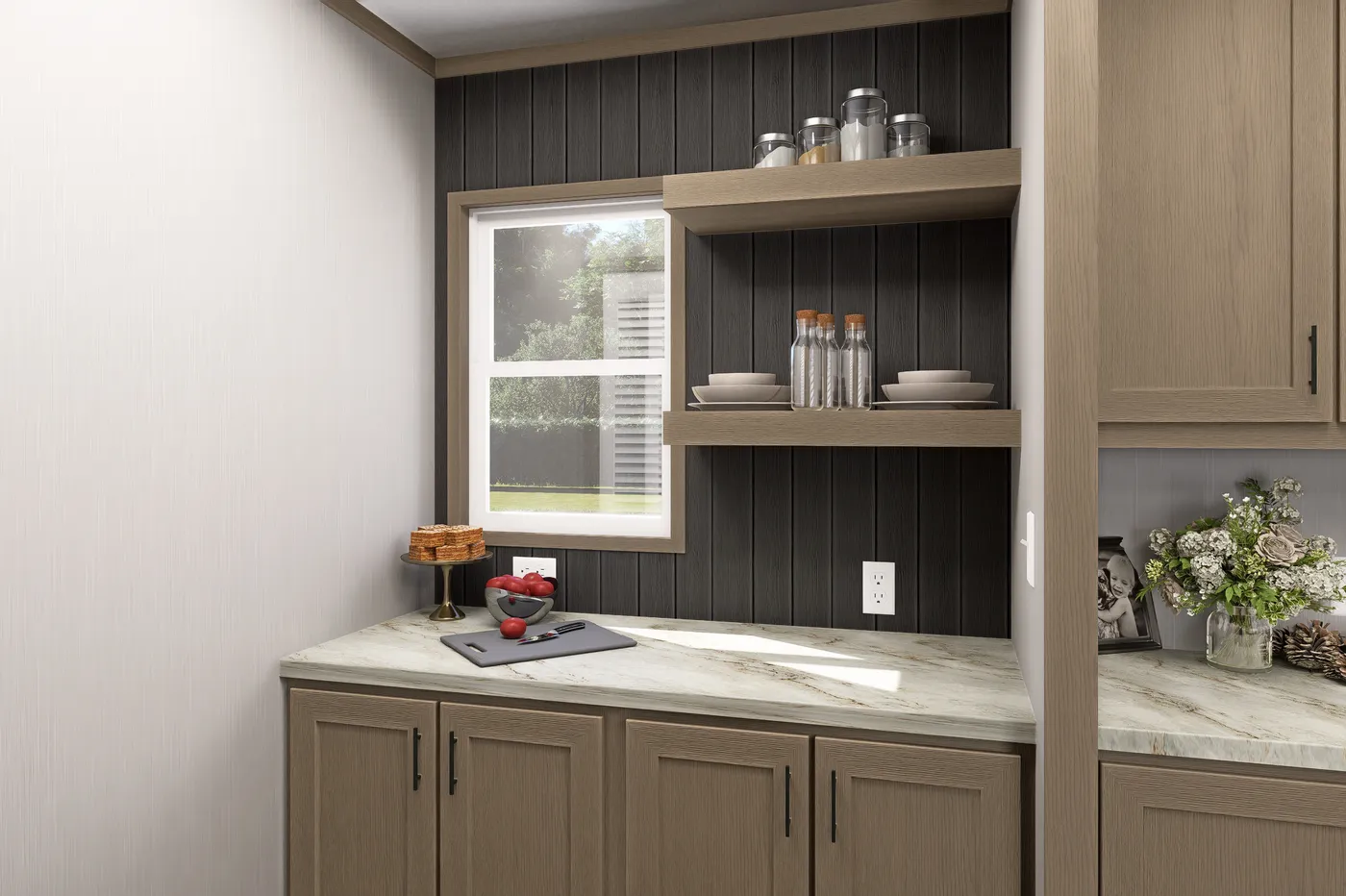 The VOYAGE Kitchen. This Manufactured Mobile Home features 3 bedrooms and 2 baths.