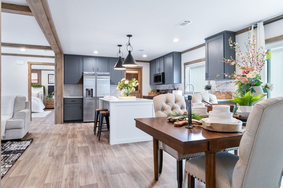 The FARM 3 FLEX Dining Area. This Manufactured Mobile Home features 3 bedrooms and 2 baths.