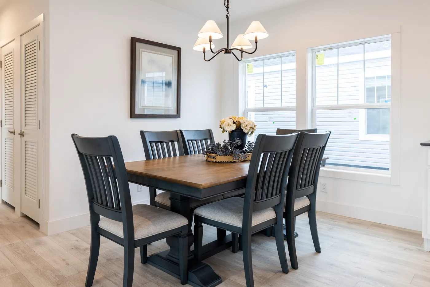 The WINSTON Dining Room. This Manufactured Mobile Home features 3 bedrooms and 2 baths.