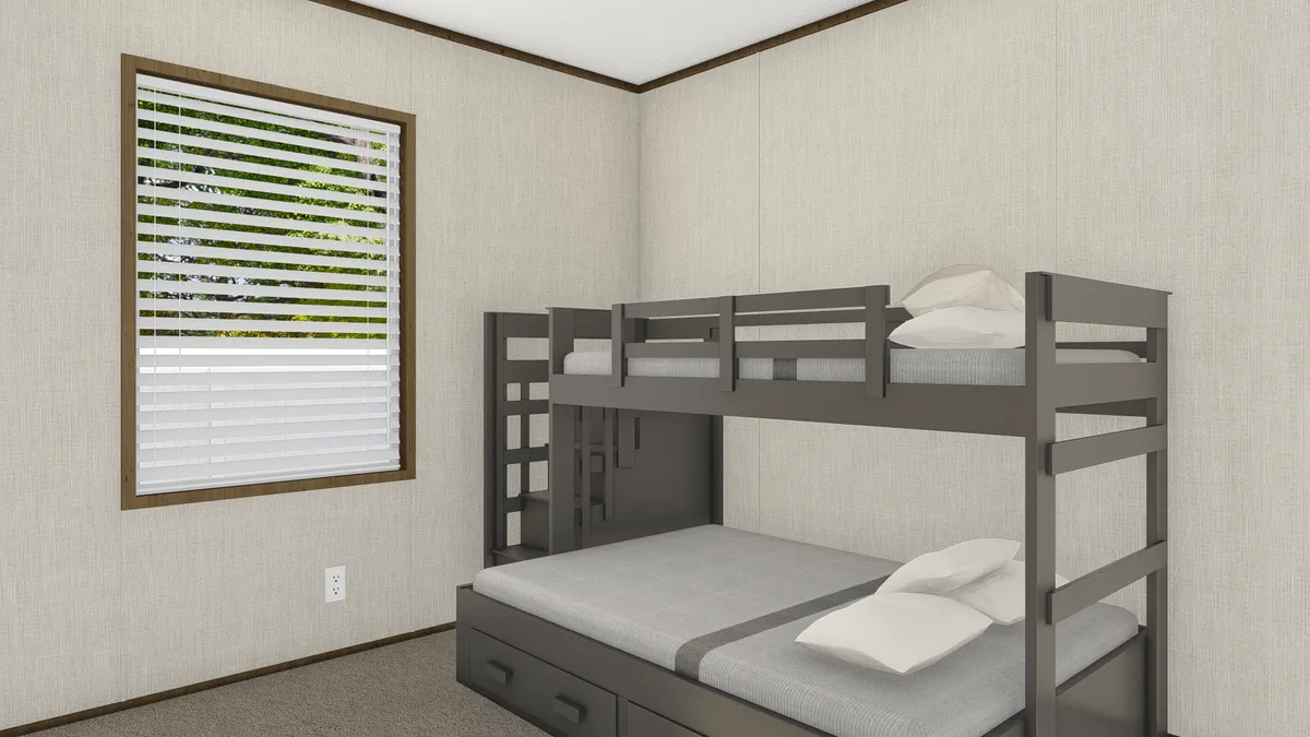 The GRAND LIVING 64 Bedroom. This Manufactured Mobile Home features 3 bedrooms and 2 baths.