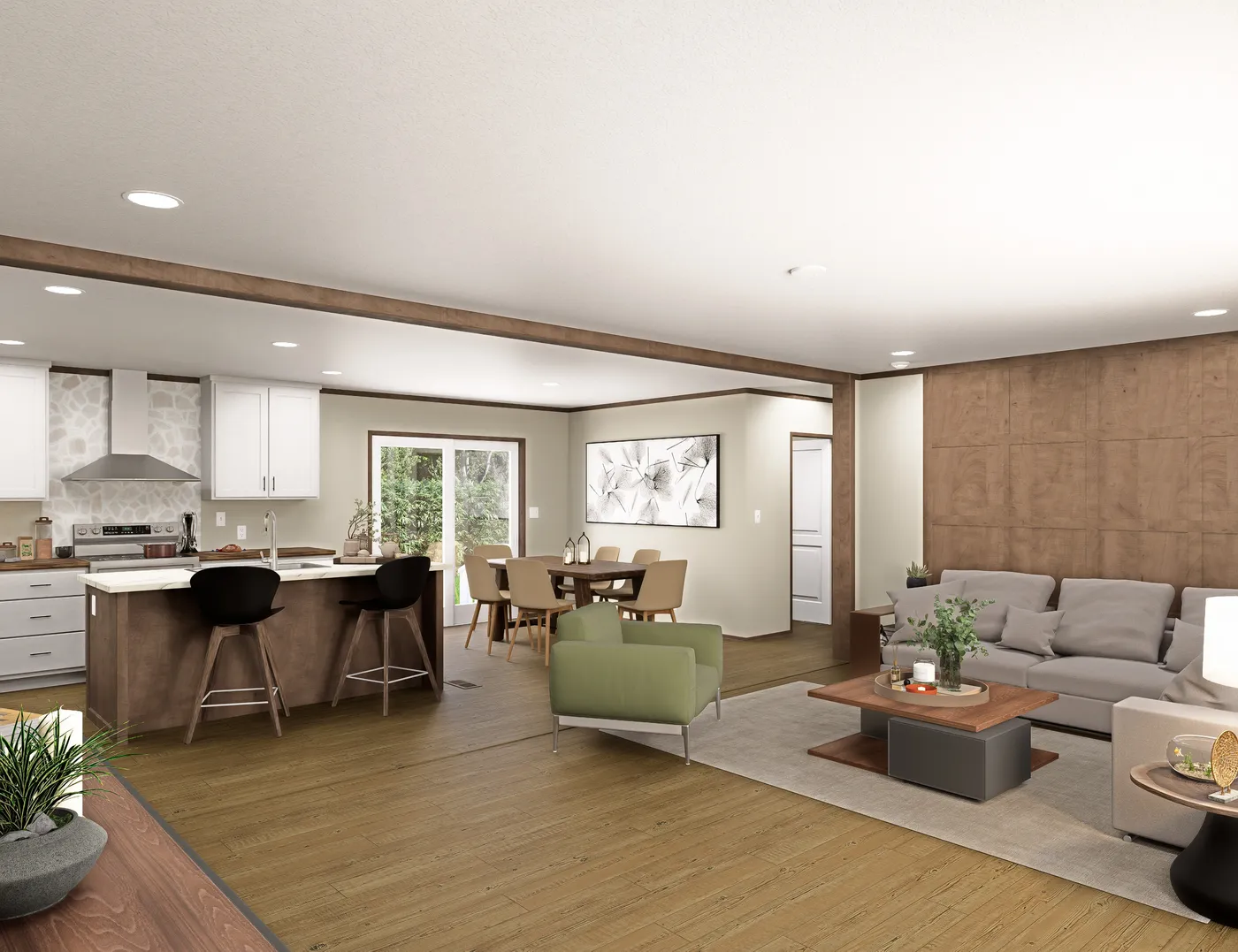 The RIO Foyer. This Manufactured Mobile Home features 3 bedrooms and 2 baths.