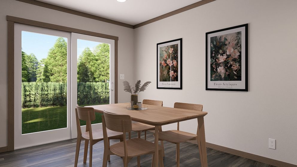 The FARM 4 FLEX ELITE Dining Area. This Manufactured Mobile Home features 4 bedrooms and 3 baths.