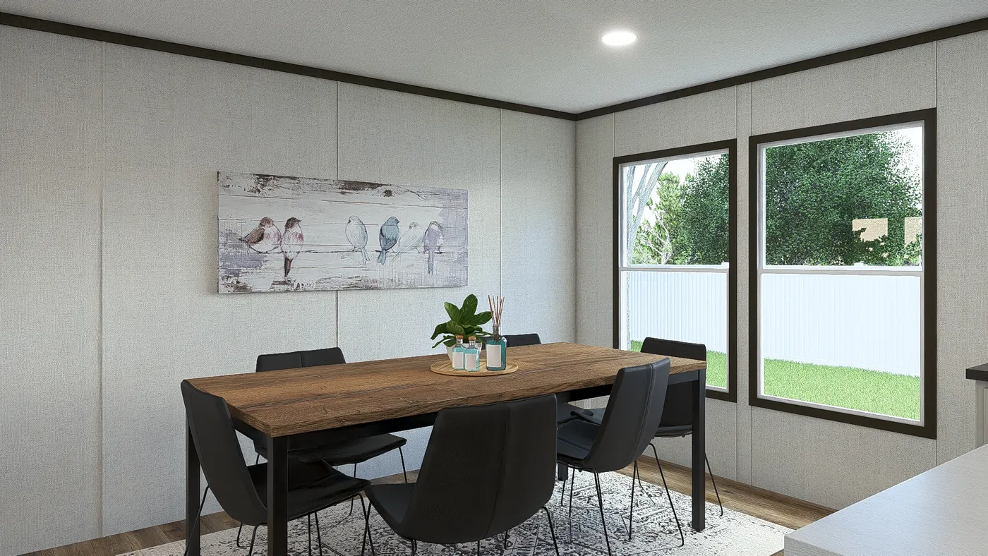 The REVEAL Dining Area. This Manufactured Mobile Home features 3 bedrooms and 2 baths.