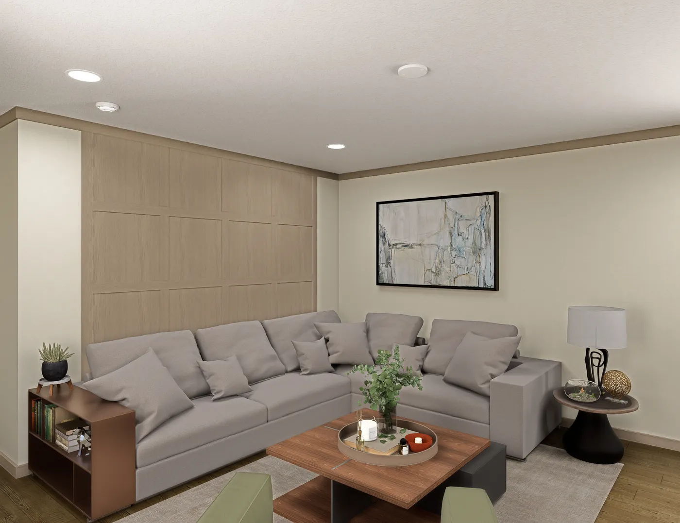 The SYDNEY Living Room. This Manufactured Mobile Home features 3 bedrooms and 2 baths.