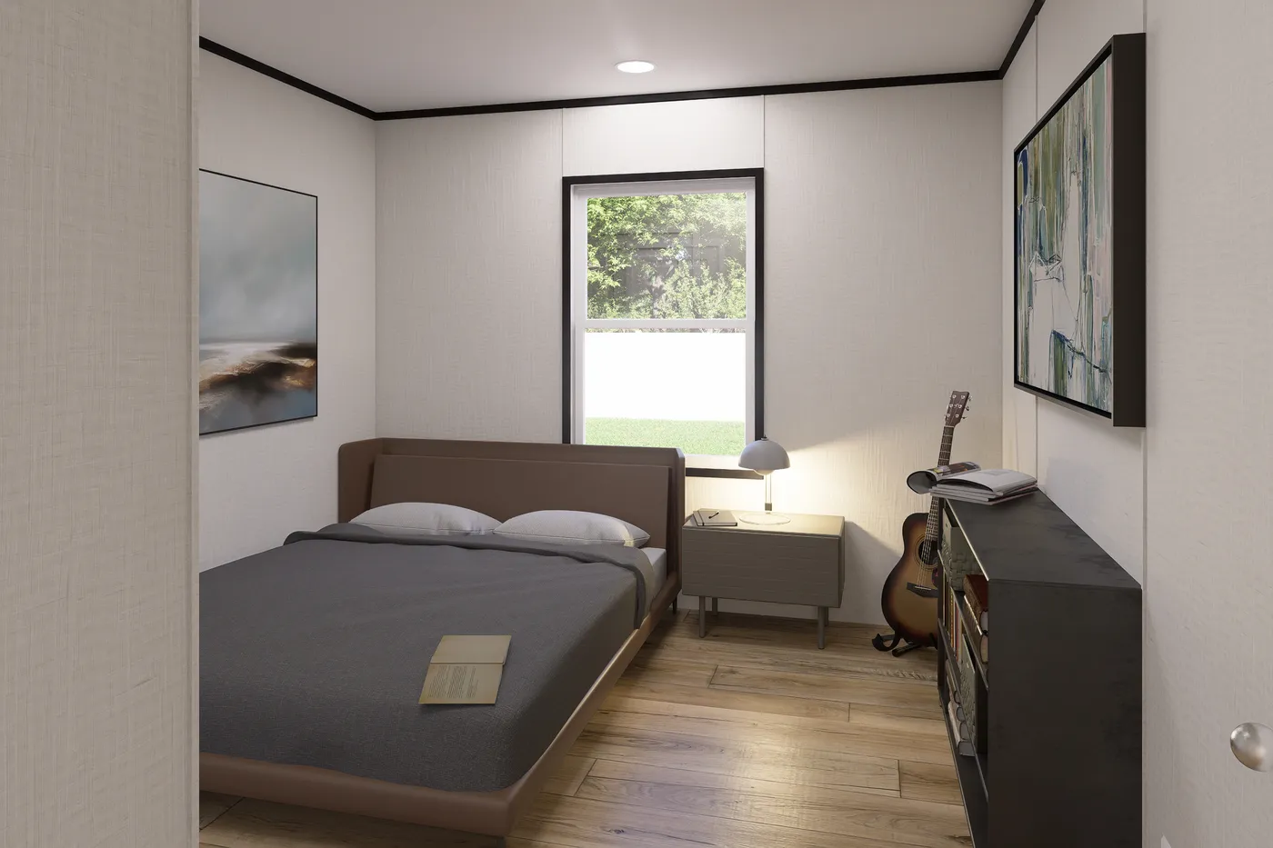 The ULTRA FLEX Bedroom. This Manufactured Mobile Home features 3 bedrooms and 2 baths.