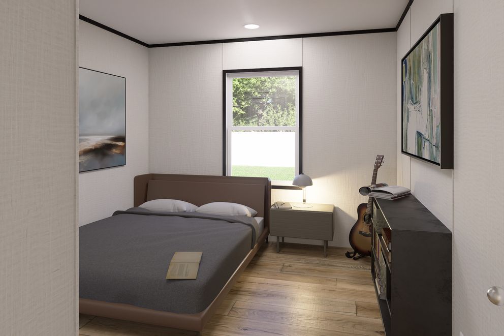 The ULTRA FLEX Bedroom. This Manufactured Mobile Home features 3 bedrooms and 2 baths.