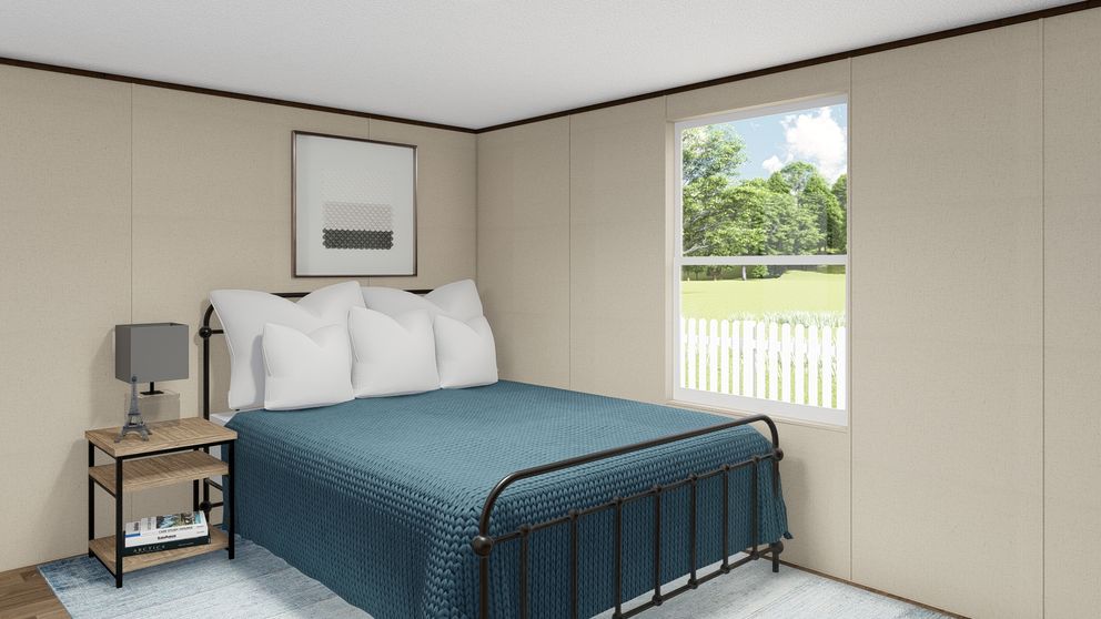 The GLORY Guest Bedroom. This Manufactured Mobile Home features 3 bedrooms and 2 baths.