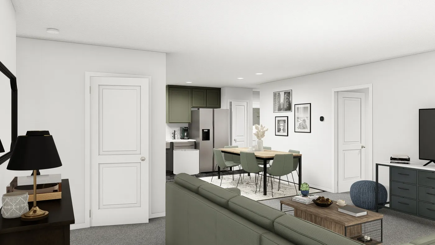 The DRM486F 48'              DREAM Foyer. This Manufactured Mobile Home features 4 bedrooms and 2 baths.