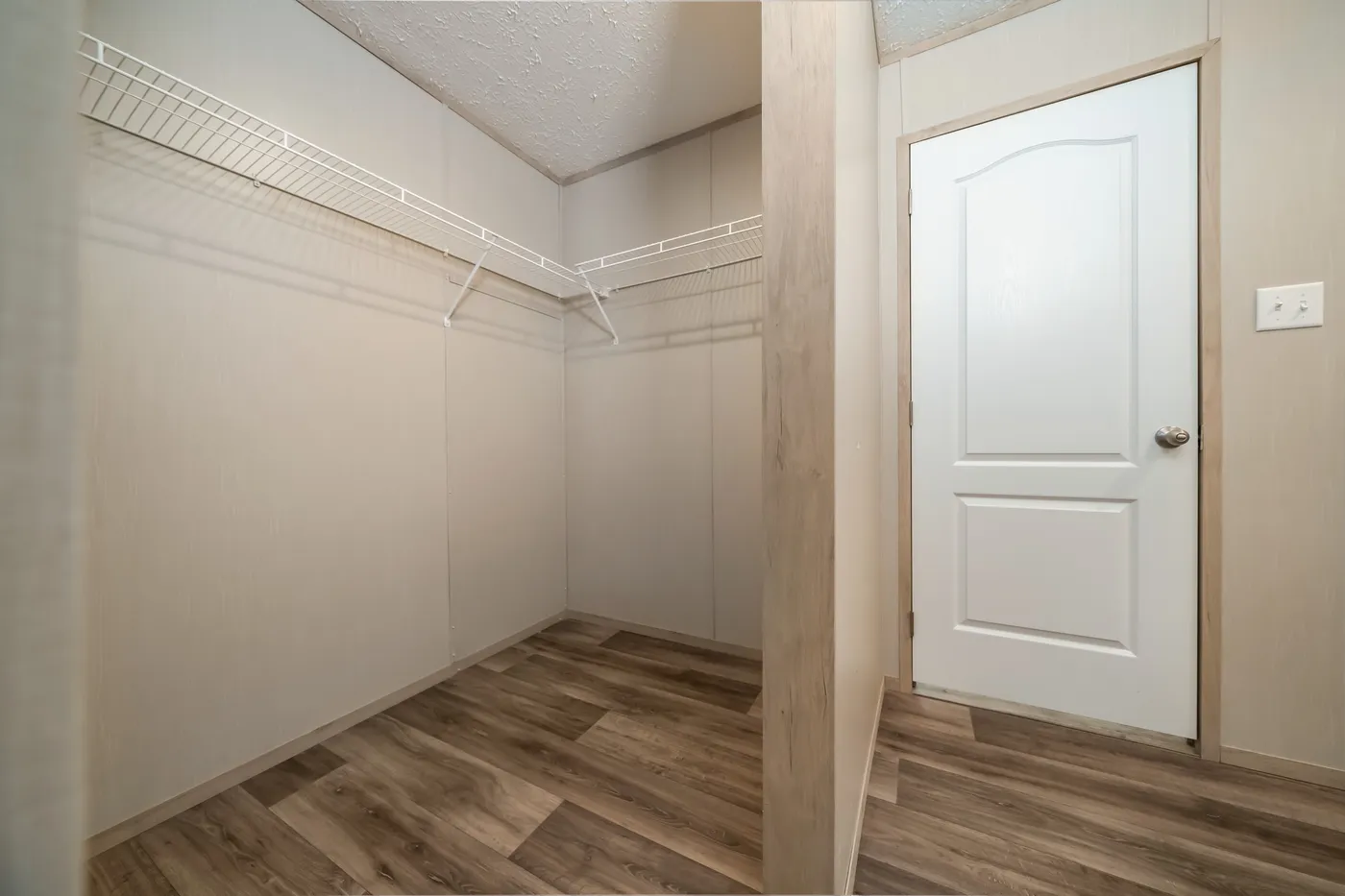 The DESOTO Primary Bedroom. This Manufactured Mobile Home features 3 bedrooms and 2 baths.