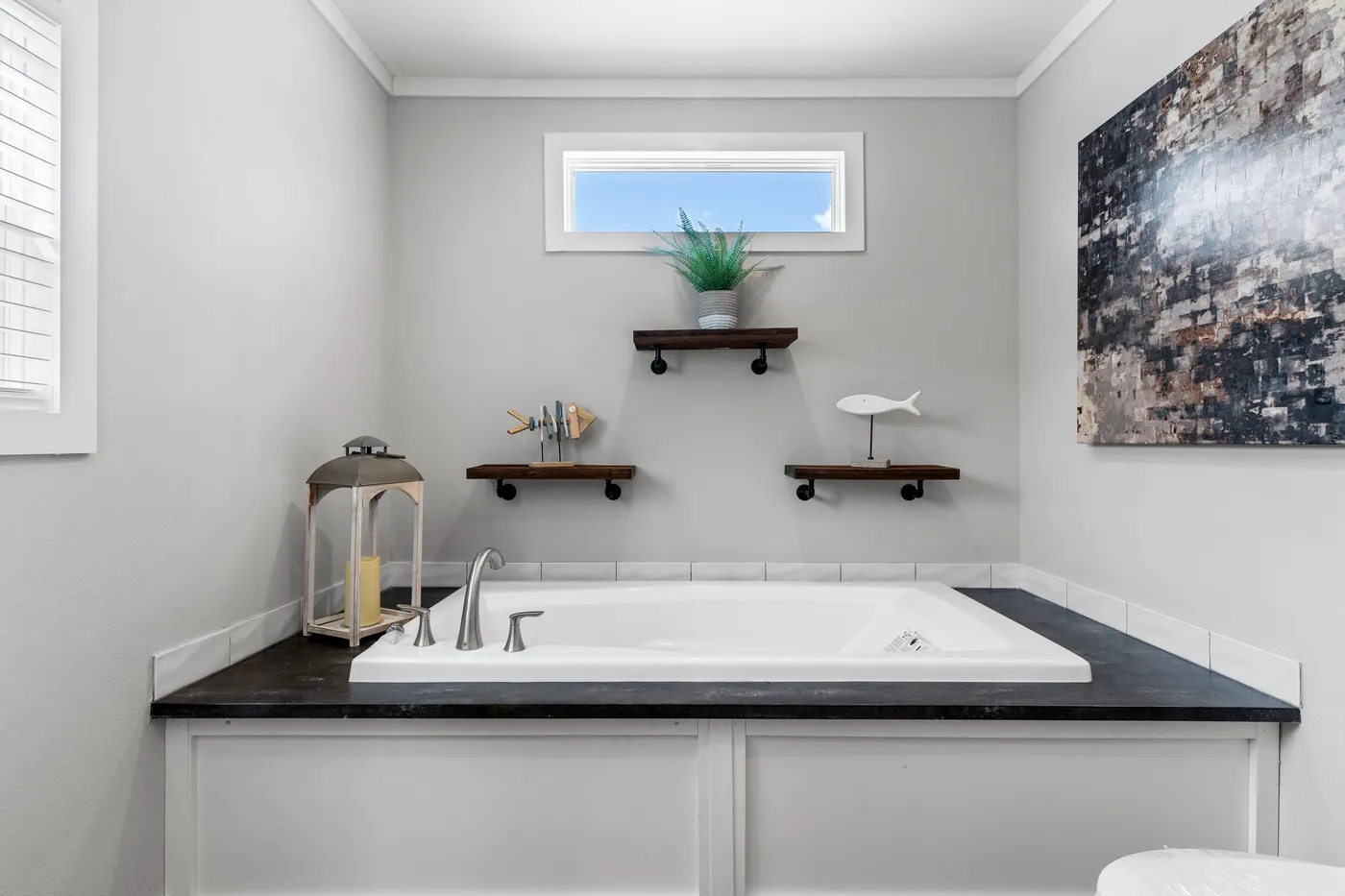 The EL CAPITAN Primary Bathroom. This Manufactured Mobile Home features 3 bedrooms and 2 baths.