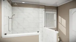 The THE BANDON Primary Bathroom. This Manufactured Mobile Home features 3 bedrooms and 2 baths.