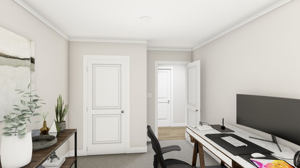 The LEAN ON ME Office. This Manufactured Mobile Home features 3 bedrooms and 2 baths.