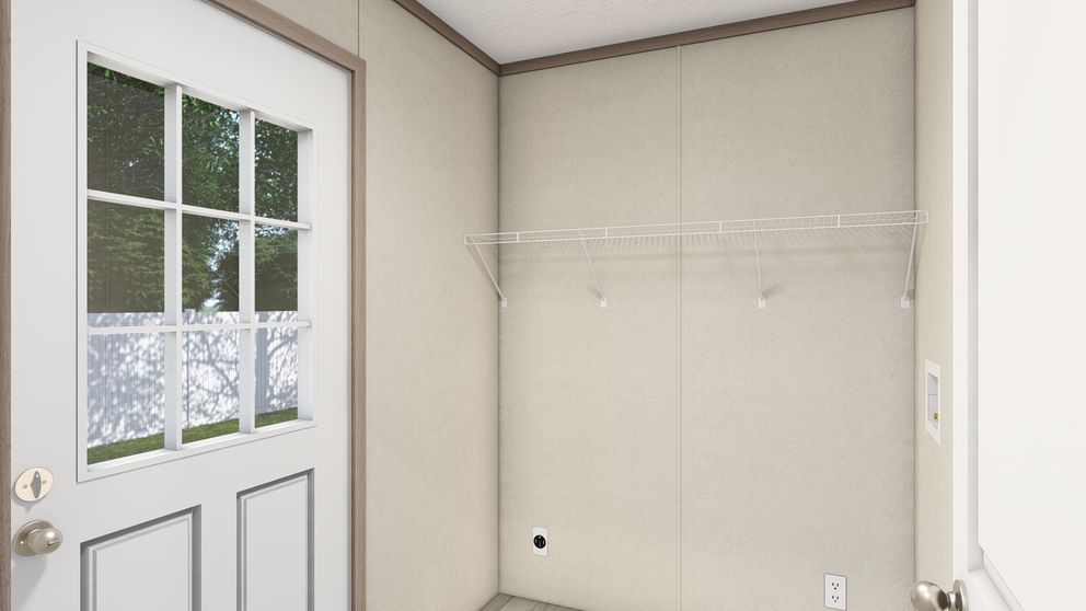 The 4428-E781 THE PULSE Utility Room. This Manufactured Mobile Home features 3 bedrooms and 2 baths.