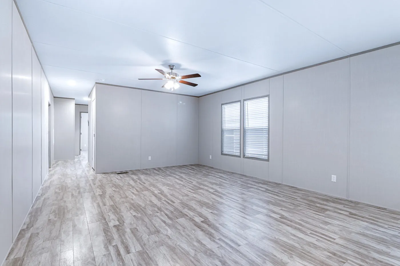 The BREEZE 16723A Exterior. This Manufactured Mobile Home features 3 bedrooms and 2 baths.