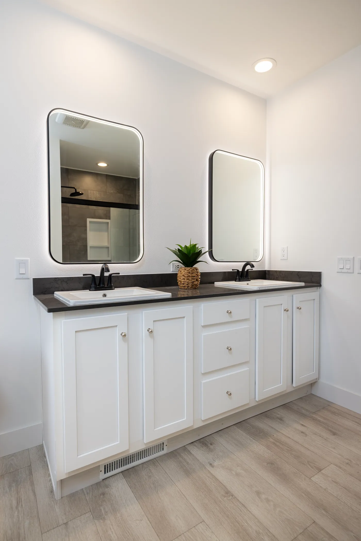 The WINSTON Primary Bathroom. This Manufactured Mobile Home features 3 bedrooms and 2 baths.