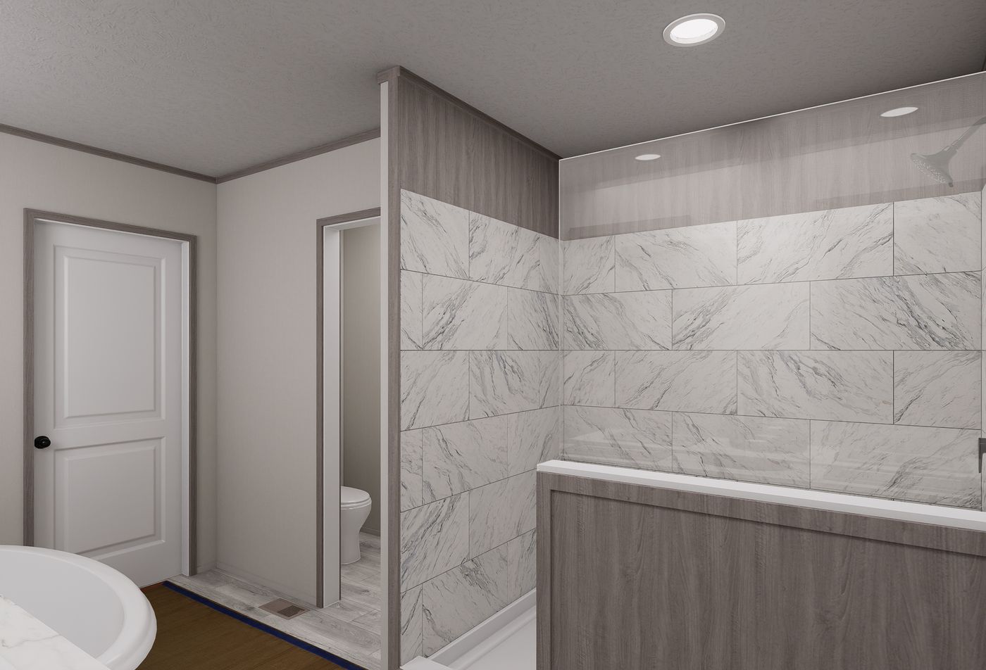 The DIAMOND Primary Bathroom. This Manufactured Mobile Home features 3 bedrooms and 2 baths.