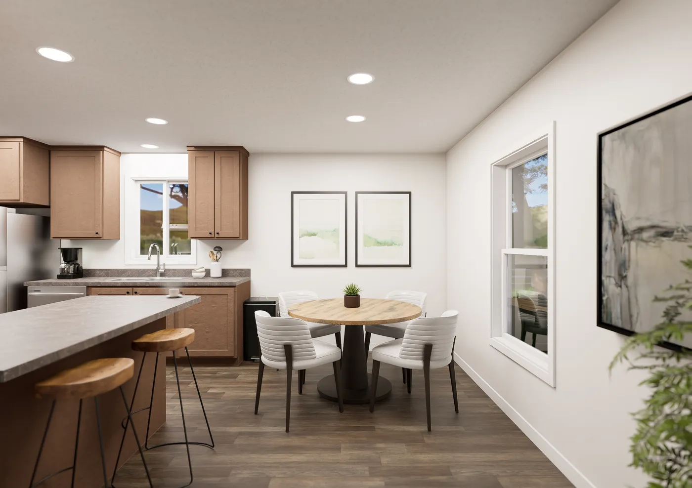 The 5036 IMAGINE Dining Room. This Manufactured Mobile Home features 3 bedrooms and 2 baths.