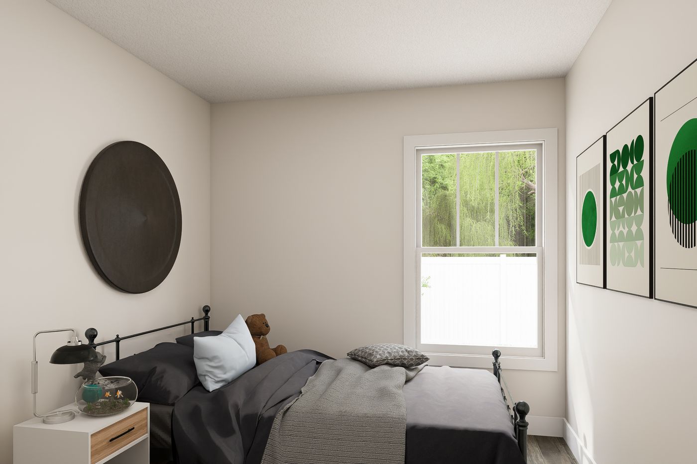 The 7616-SW023 Guest Bedroom. This Manufactured Mobile Home features 3 bedrooms and 2 baths.