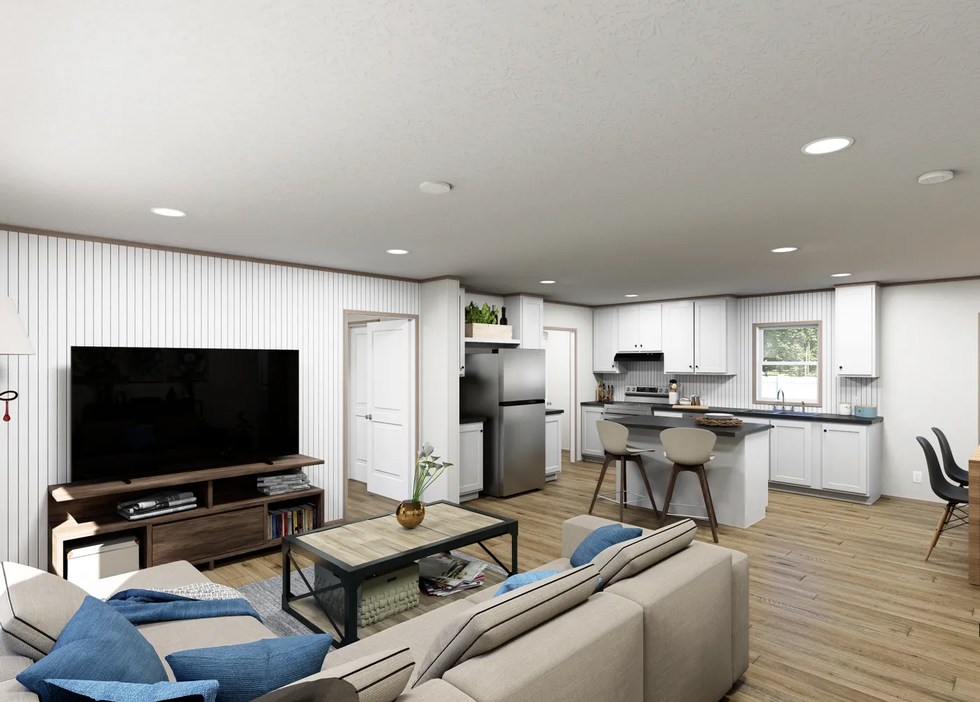 The ASPIRE Foyer. This Manufactured Mobile Home features 3 bedrooms and 2 baths.