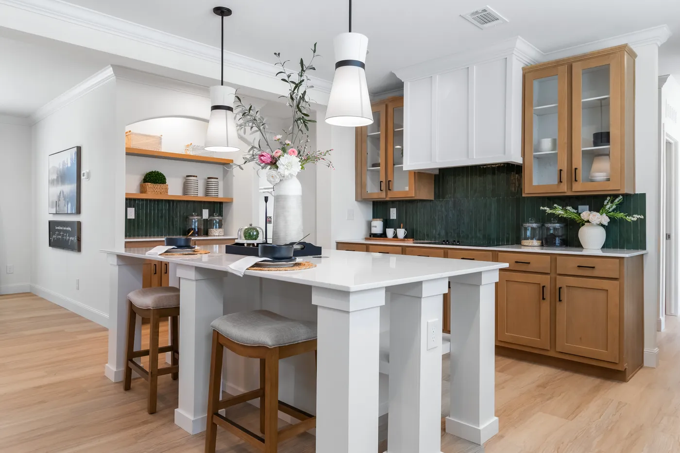 The THE FLORENCE Kitchen. This Manufactured Mobile Home features 3 bedrooms and 2.5 baths.