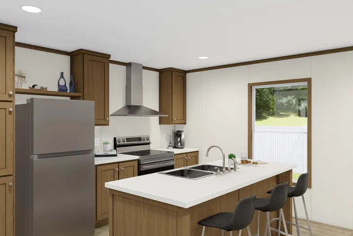 The BALANCE Kitchen. This Manufactured Mobile Home features 3 bedrooms and 2 baths.