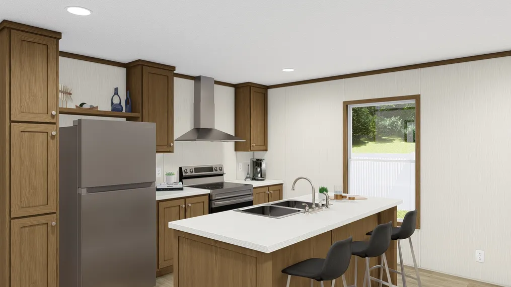 The BALANCE Kitchen. This Manufactured Mobile Home features 3 bedrooms and 2 baths.