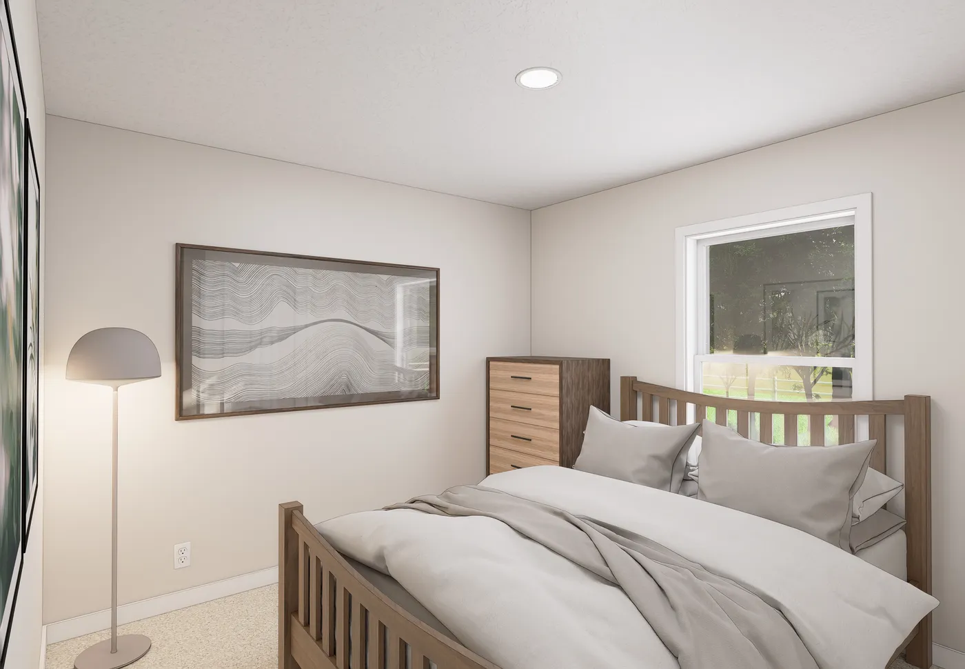 The 5031 IMAGINE Guest Bedroom. This Manufactured Mobile Home features 3 bedrooms and 2 baths.