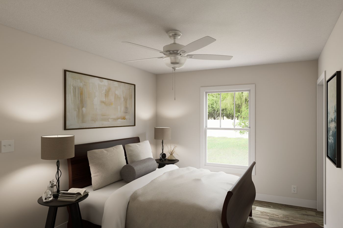 The 6016-SW021 Primary Bedroom. This Manufactured Mobile Home features 2 bedrooms and 2 baths.