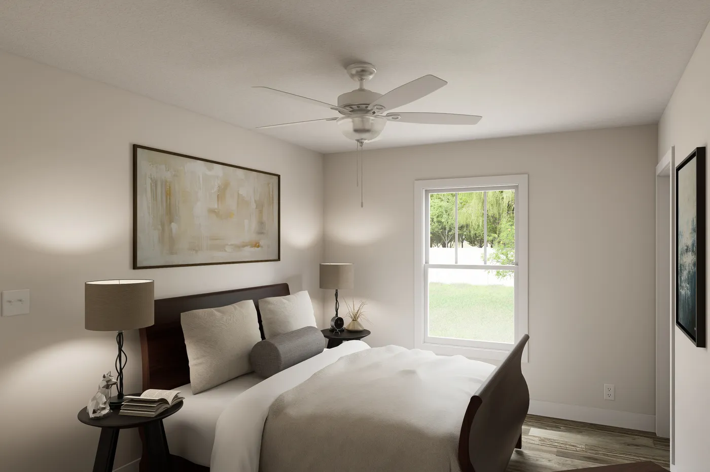 The 6016-SW021 Primary Bedroom. This Manufactured Mobile Home features 2 bedrooms and 2 baths.