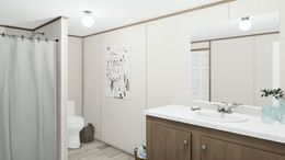 The THRILL Master Bathroom. This Manufactured Mobile Home features 3 bedrooms and 2 baths.