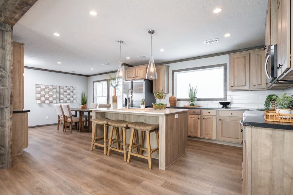 The THE JACKSON Kitchen. This Manufactured Mobile Home features 4 bedrooms and 2 baths.